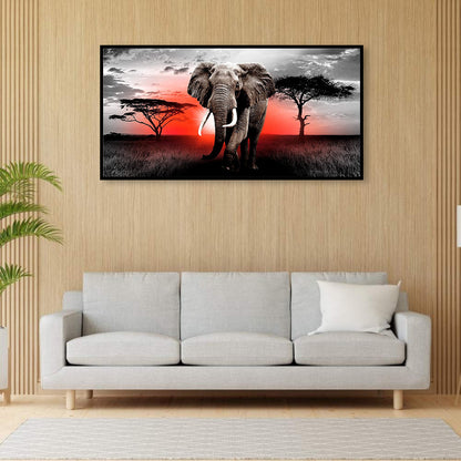 Elephant - Full Round Drill Diamond Painting 80*40CM