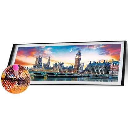 London Street - Full Round Drill Diamond Painting 90*30CM