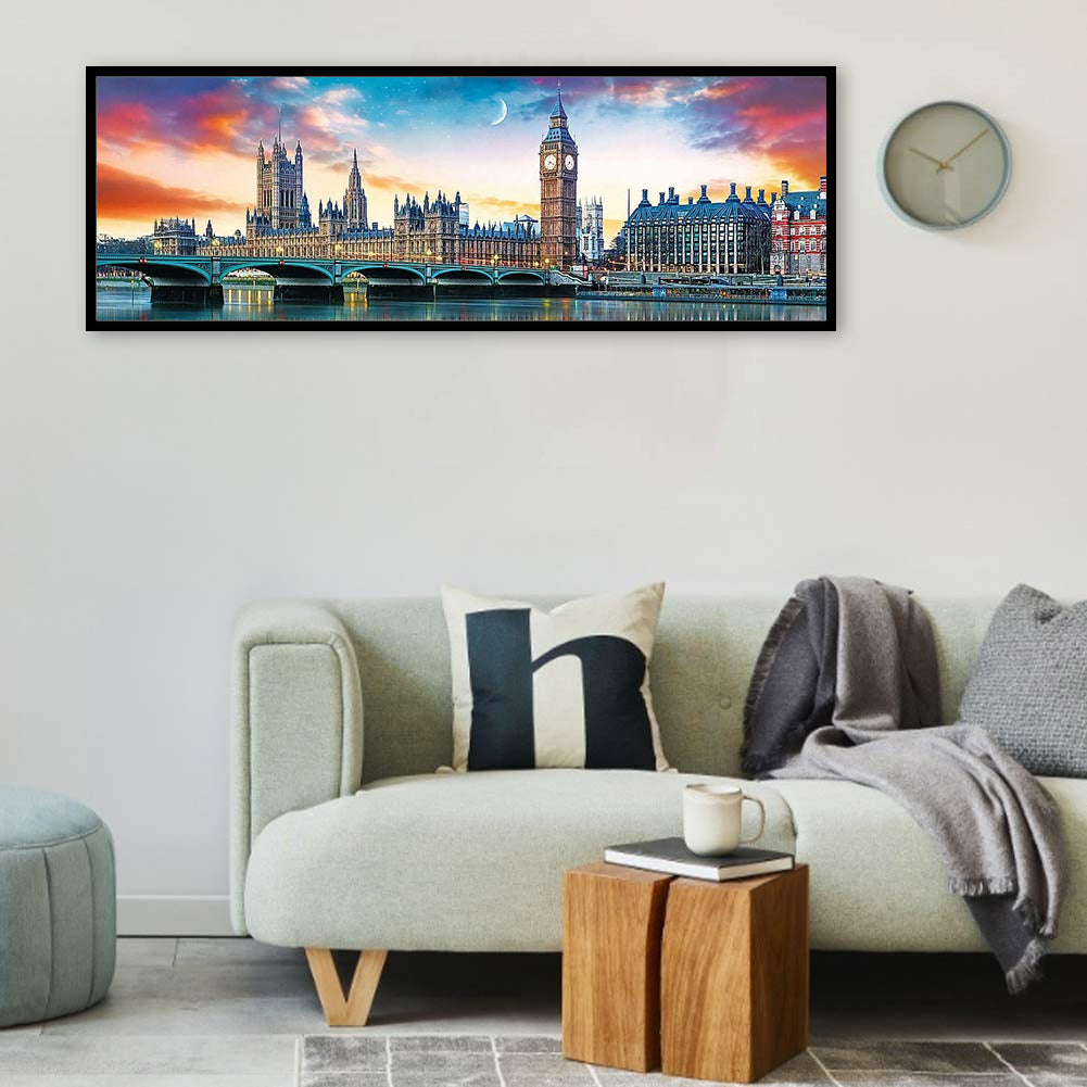 London Street - Full Round Drill Diamond Painting 90*30CM