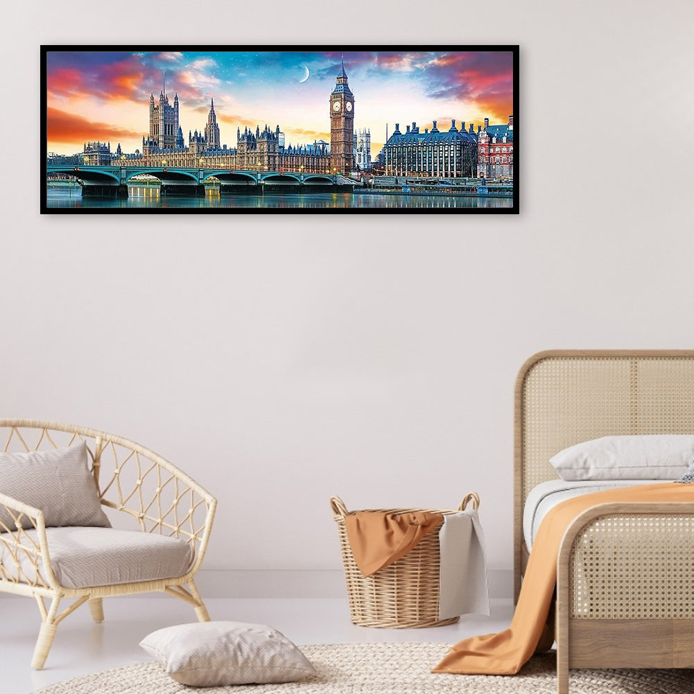 London Street - Full Round Drill Diamond Painting 90*30CM