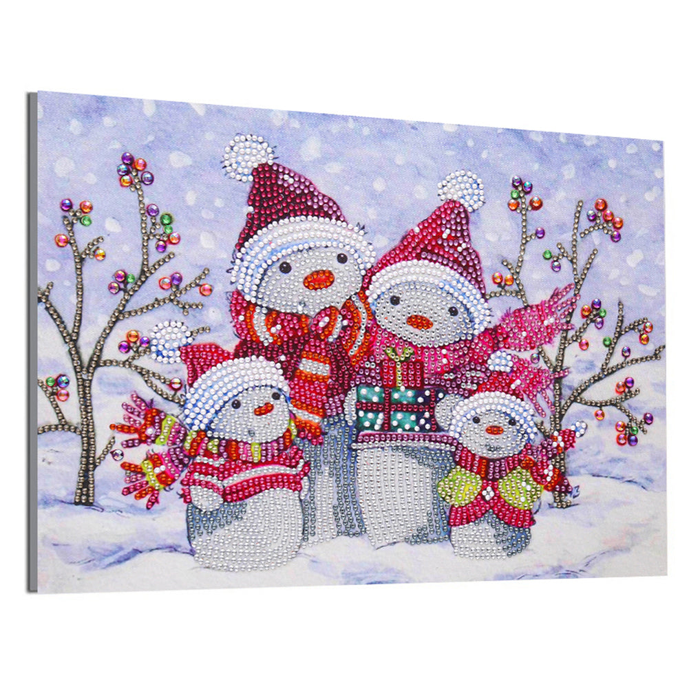 Christmas Snowman - Special Shaped Drill Diamond Painting 40*30CM