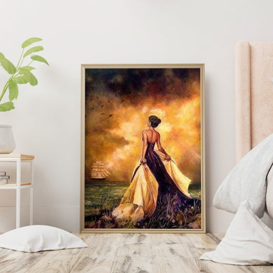 American Woman - Full Round Drill Diamond Painting 30*40CM