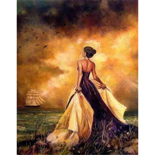 American Woman - Full Round Drill Diamond Painting 30*40CM