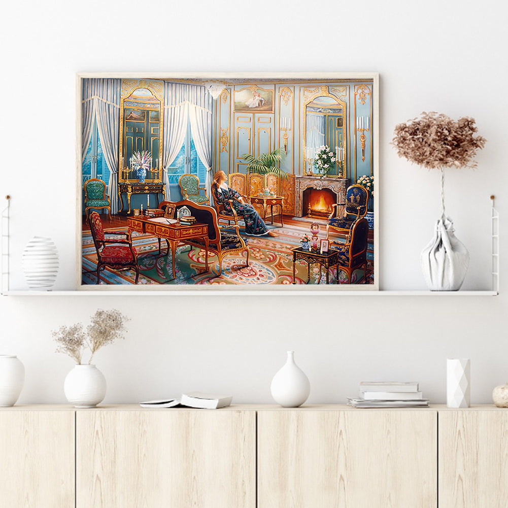 Houses - Full Round Drill Diamond Painting 50*40CM