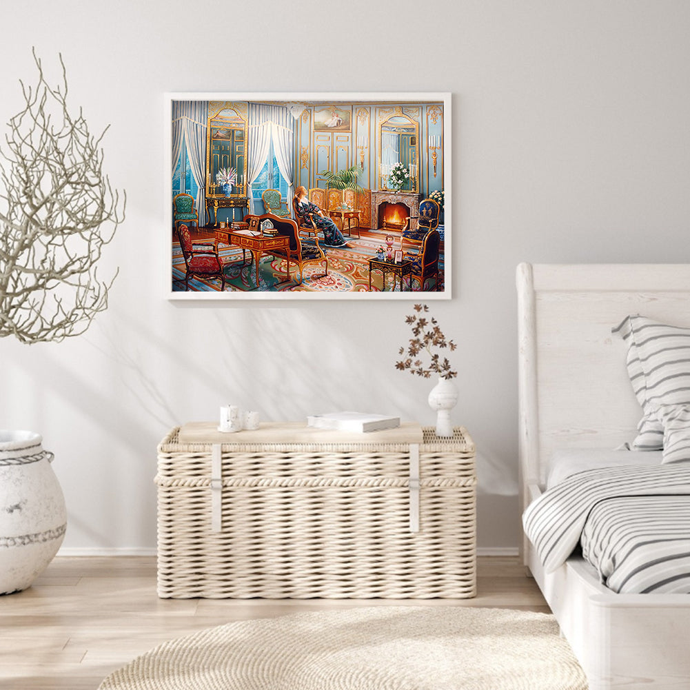 Houses - Full Round Drill Diamond Painting 50*40CM