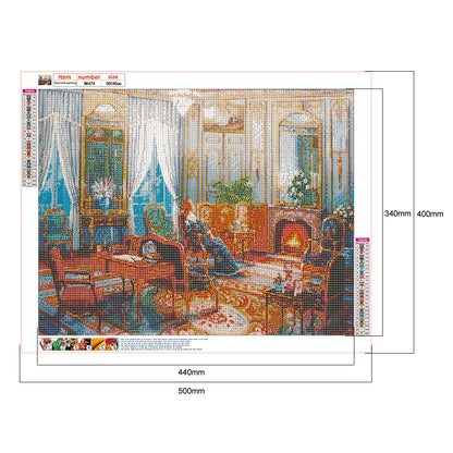 Houses - Full Round Drill Diamond Painting 50*40CM