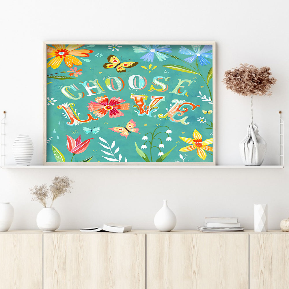 Flowers Plants - Full Round Drill Diamond Painting 40*30CM