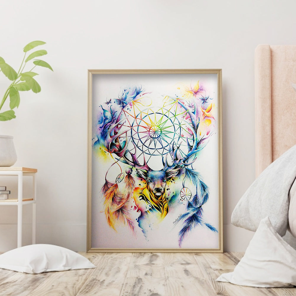 Deer Dreamcatcher - Special Shaped Drill Diamond Paiting 30*40CM