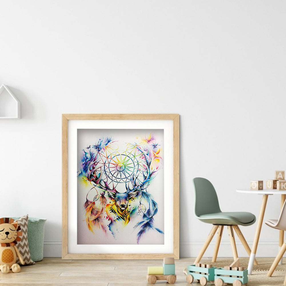Deer Dreamcatcher - Special Shaped Drill Diamond Paiting 30*40CM