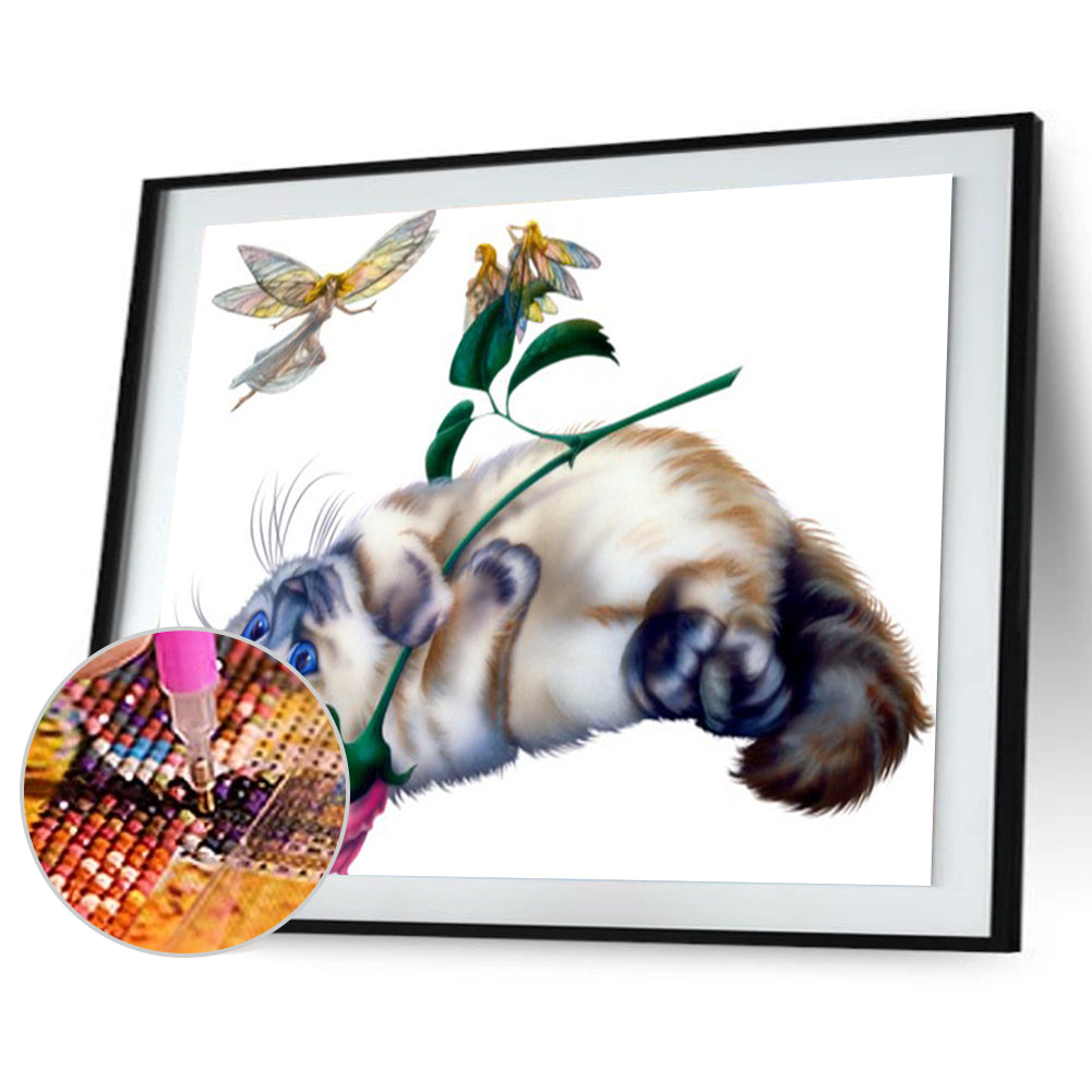 Cat - Special Shaped Drill Diamond Paiting 40*30CM