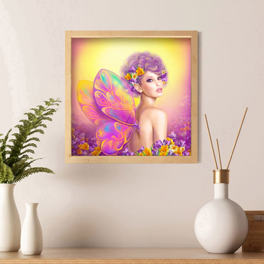 Girl - Special Shaped Drill Diamond Paiting 30*30CM