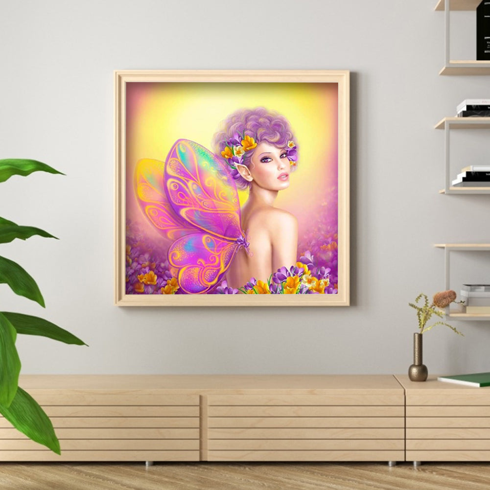 Girl - Special Shaped Drill Diamond Paiting 30*30CM