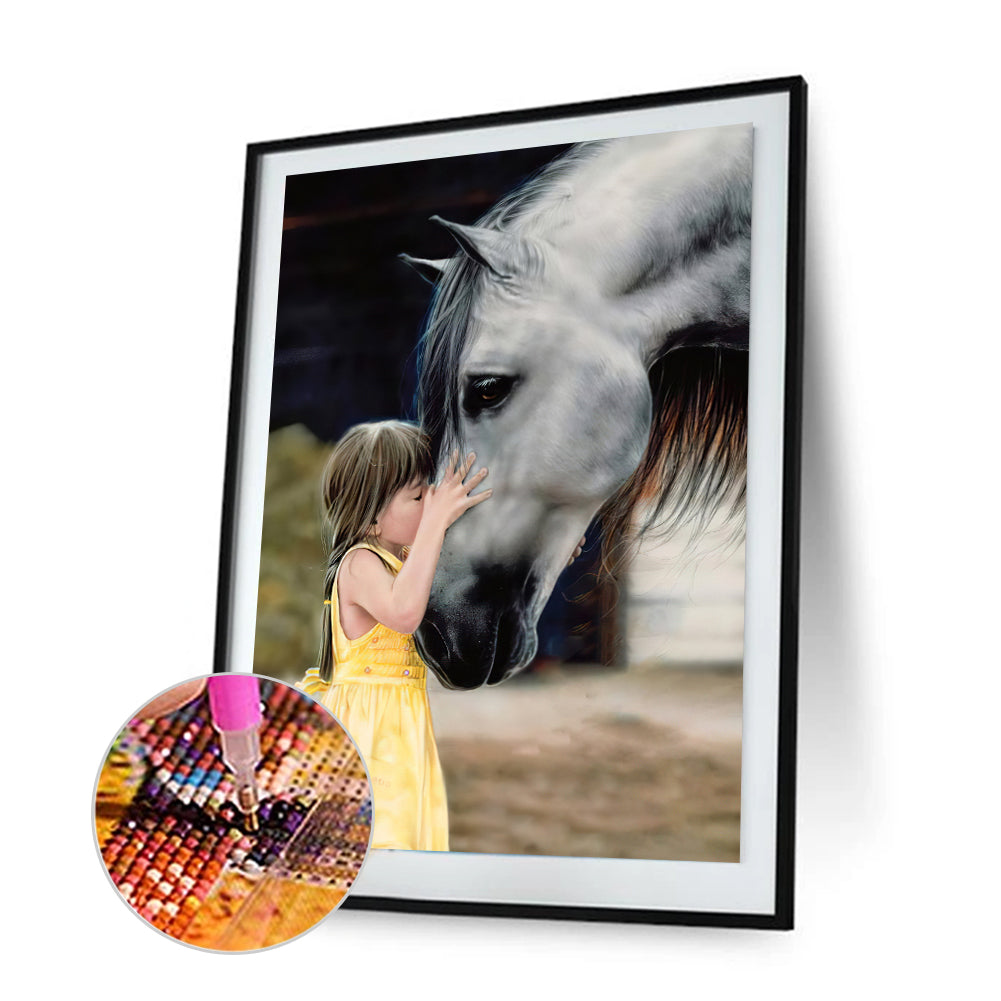 Oil Horse - Full Round Drill Diamond Painting 30*40CM