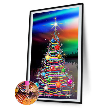 Christmas Tree - Full Round Drill Diamond Painting 40*70CM