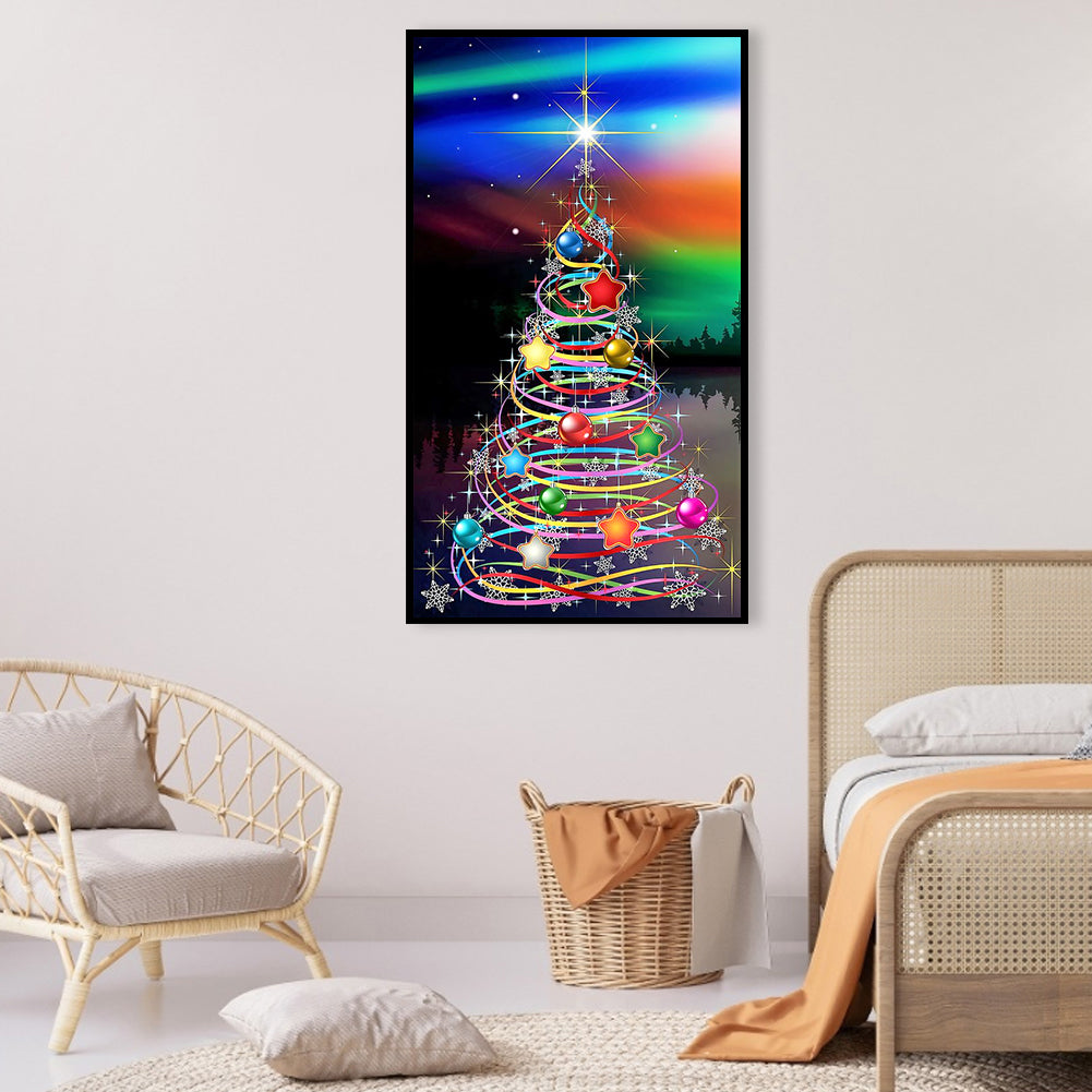 Christmas Tree - Full Round Drill Diamond Painting 40*70CM