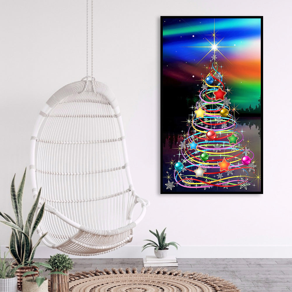 Christmas Tree - Full Round Drill Diamond Painting 40*70CM