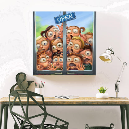 Kid Head - Full Round Drill Diamond Painting 40*40CM