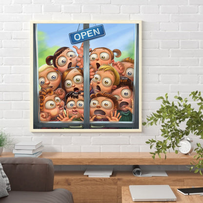 Kid Head - Full Round Drill Diamond Painting 40*40CM