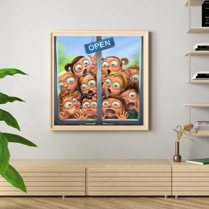 Kid Head - Full Round Drill Diamond Painting 40*40CM