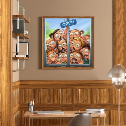 Kid Head - Full Round Drill Diamond Painting 40*40CM