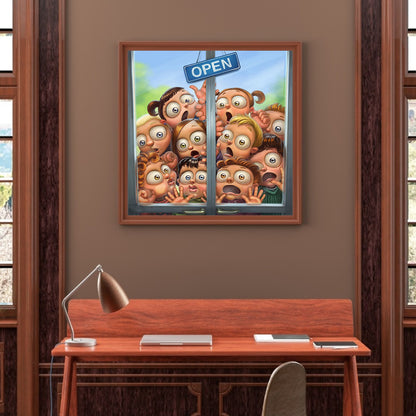 Kid Head - Full Round Drill Diamond Painting 40*40CM