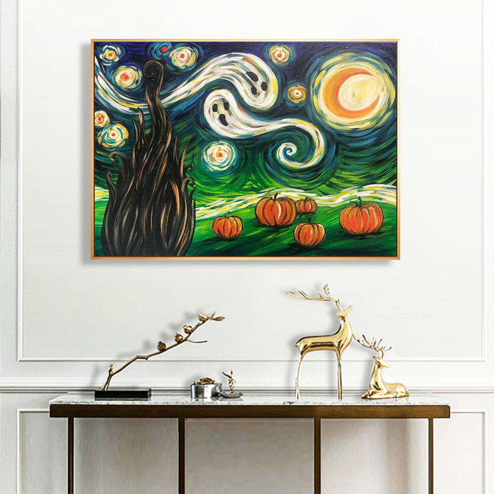 Halloween Night - Full Round Drill Diamond Painting 40*30CM