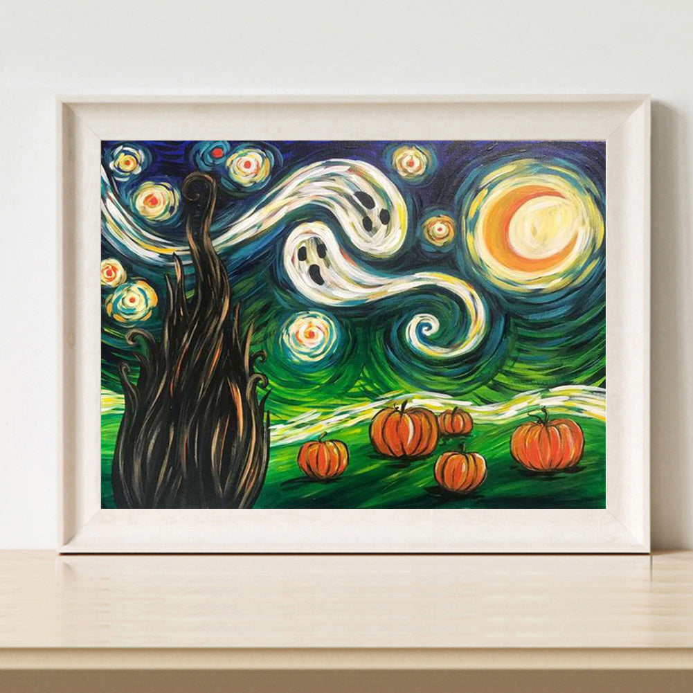 Halloween Night - Full Round Drill Diamond Painting 40*30CM