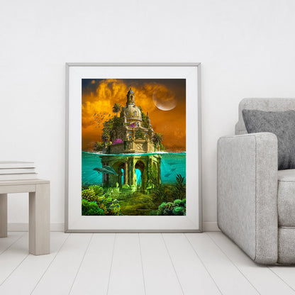 Villa - Full Round Drill Diamond Painting 40*50CM