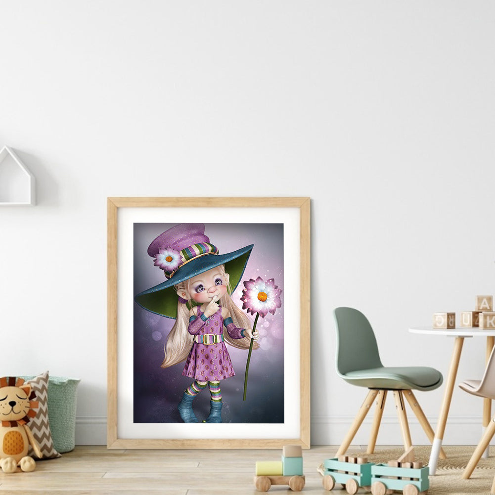 Doll - Full Round Drill Diamond Painting 30*40CM