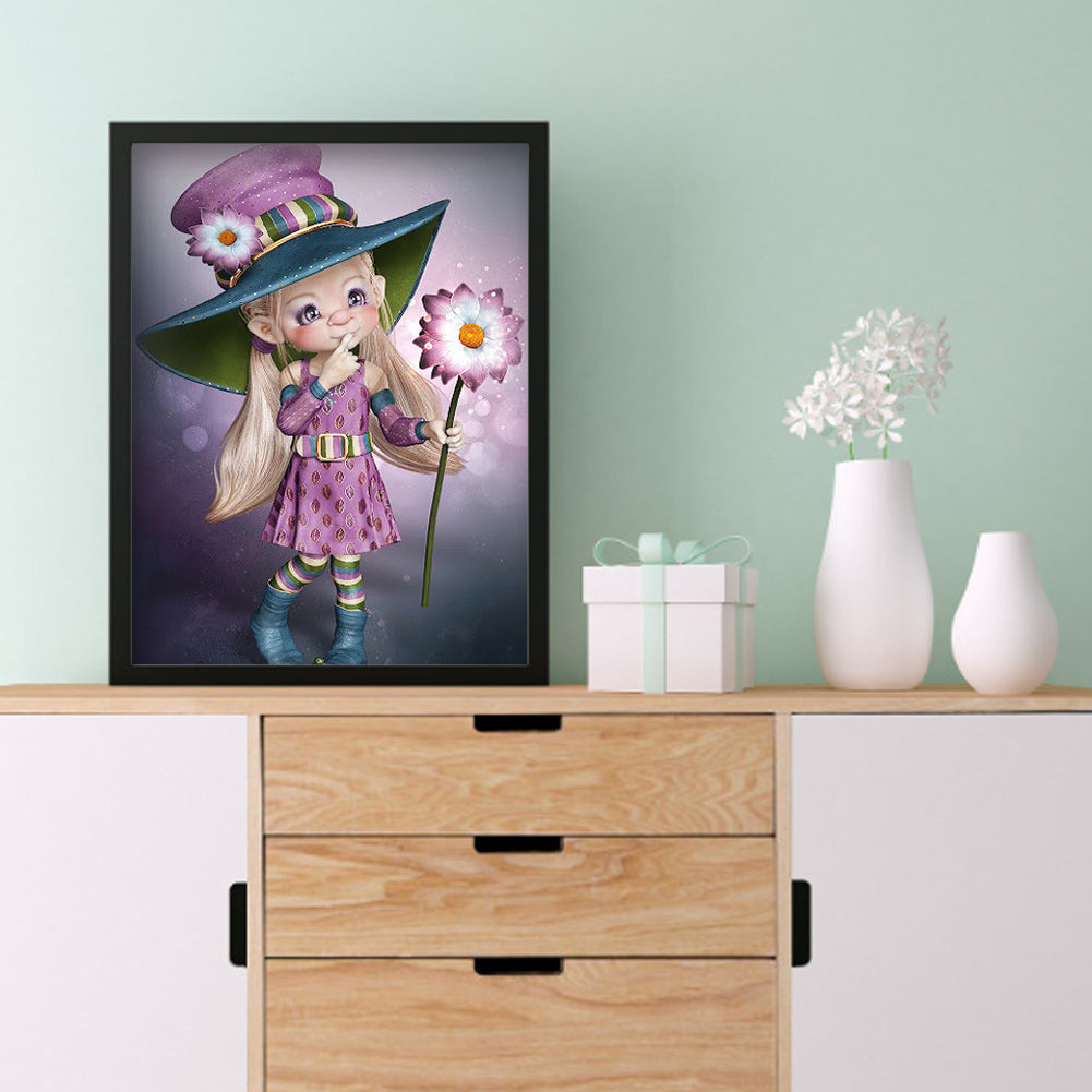 Doll - Full Round Drill Diamond Painting 30*40CM