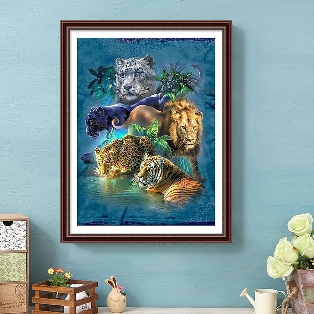 Animal World - Full Round Drill Diamond Painting 40*50CM