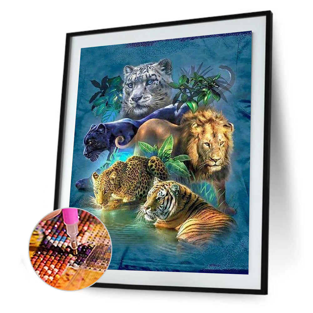 Animal World - Full Round Drill Diamond Painting 40*50CM
