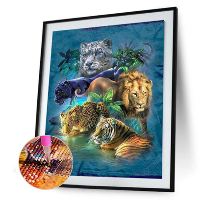 Animal World - Full Round Drill Diamond Painting 40*50CM