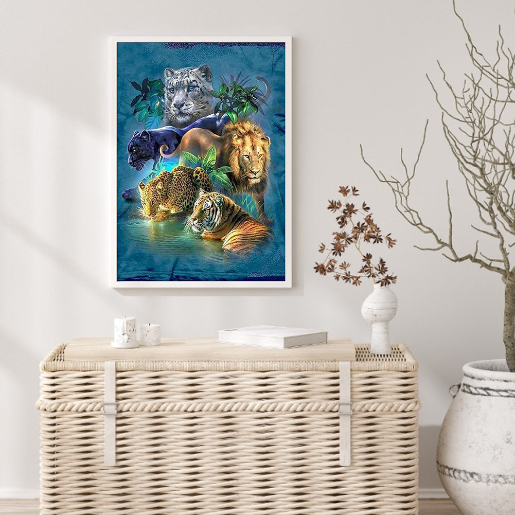 Animal World - Full Round Drill Diamond Painting 40*50CM
