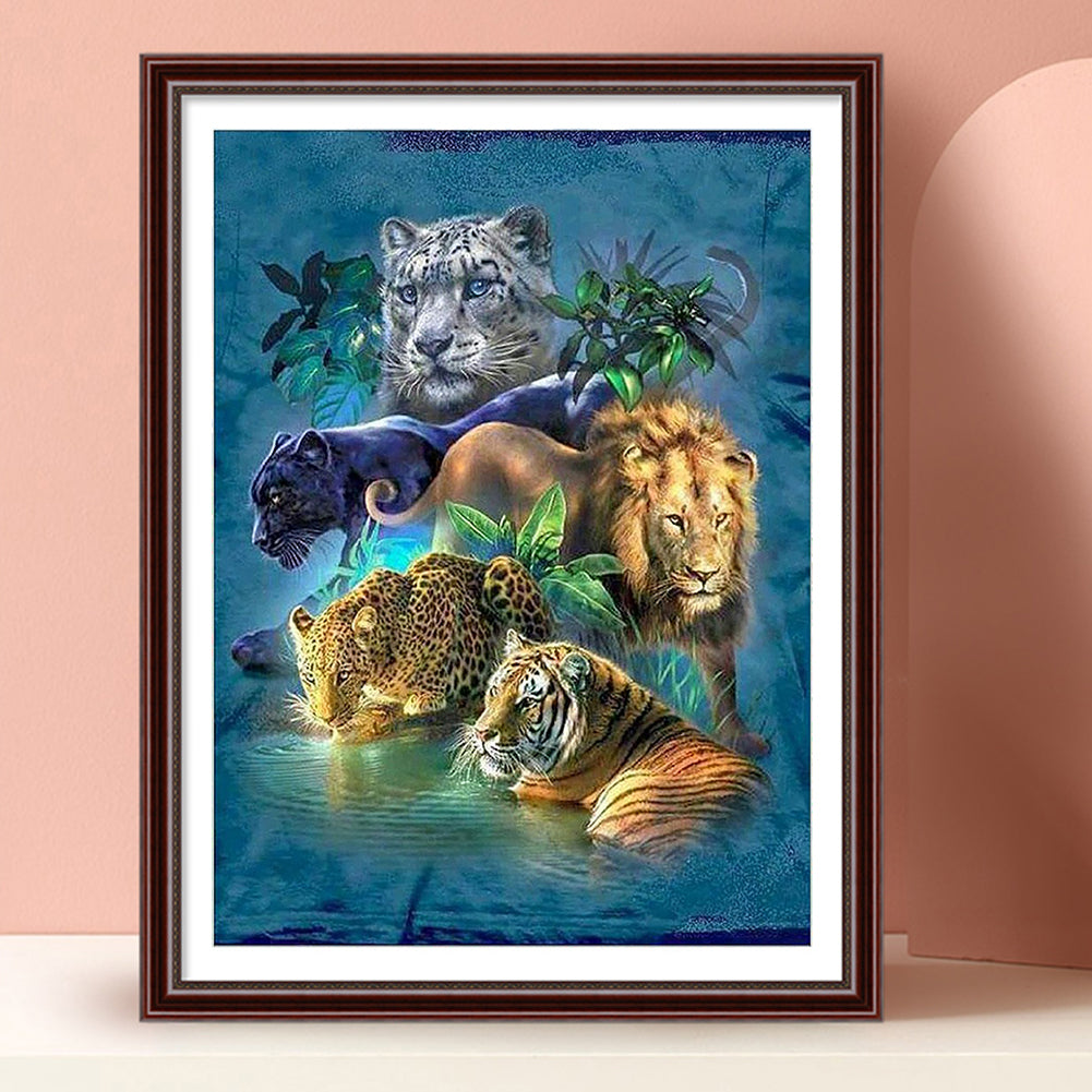 Animal World - Full Round Drill Diamond Painting 40*50CM