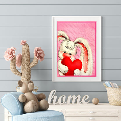 Rabbit - Full Round Drill Diamond Painting 30*40CM