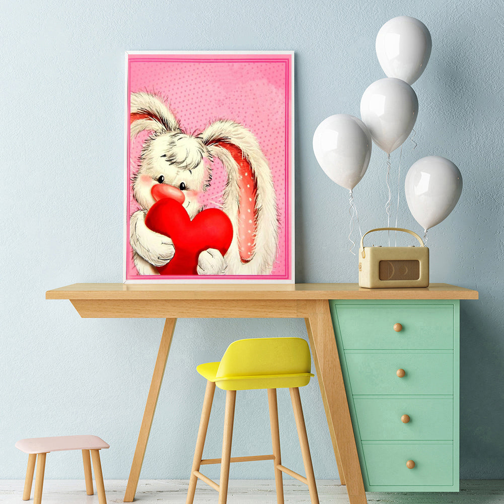 Rabbit - Full Round Drill Diamond Painting 30*40CM