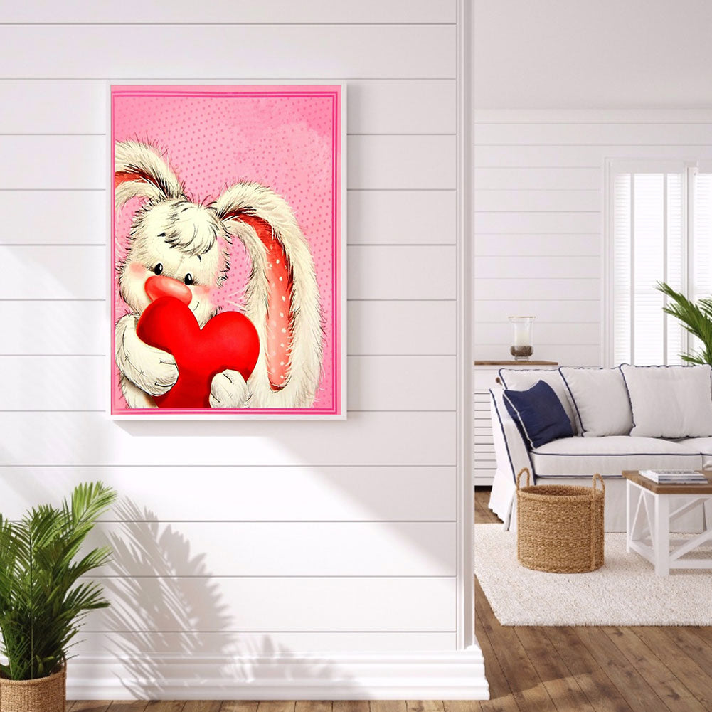 Rabbit - Full Round Drill Diamond Painting 30*40CM