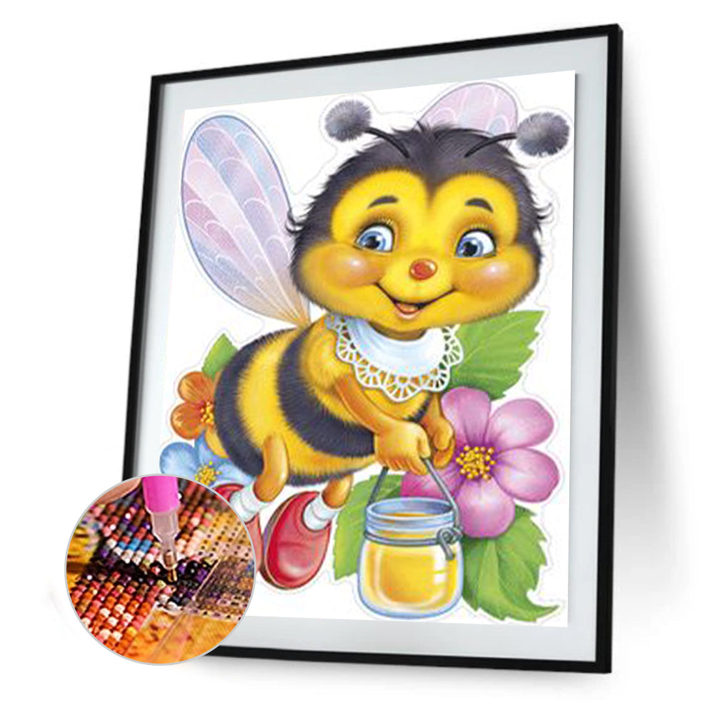 Bee - Full Round Drill Diamond Painting 30*40CM