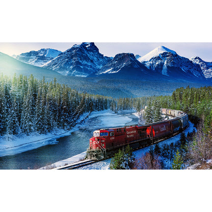 Train Scenery - Full Round Drill Diamond Painting 75*45CM