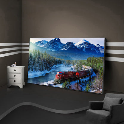 Train Scenery - Full Round Drill Diamond Painting 75*45CM