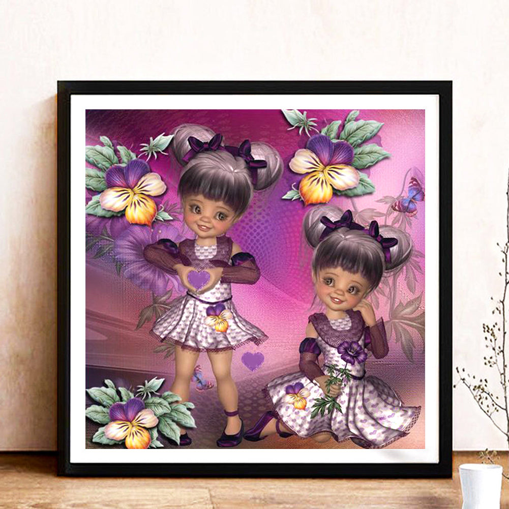 Doll - Full Round Drill Diamond Painting 40*40CM