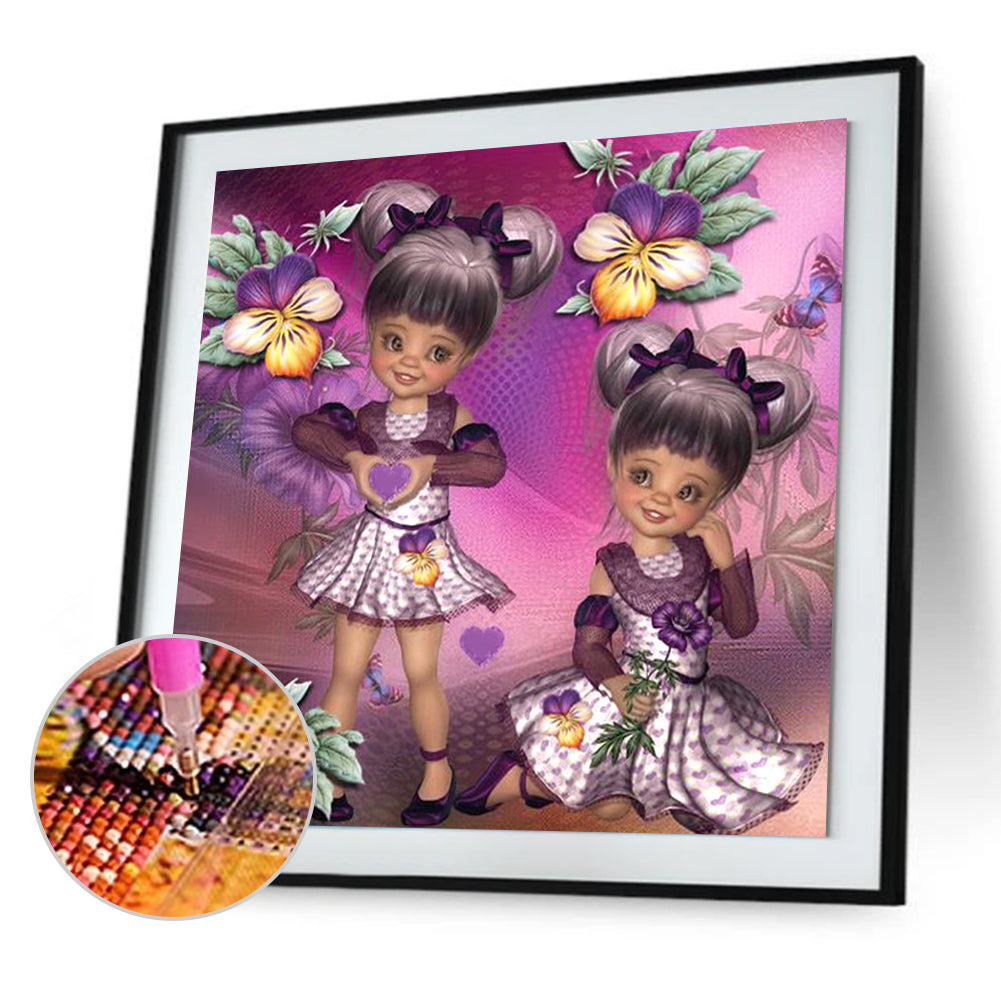 Doll - Full Round Drill Diamond Painting 40*40CM