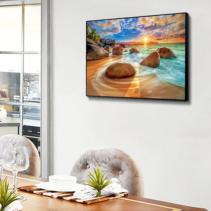 Sunrise Beach - Full Round Drill Diamond Painting 40*30CM