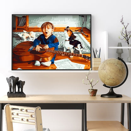 Boy - Full Round Drill Diamond Painting 40*30CM