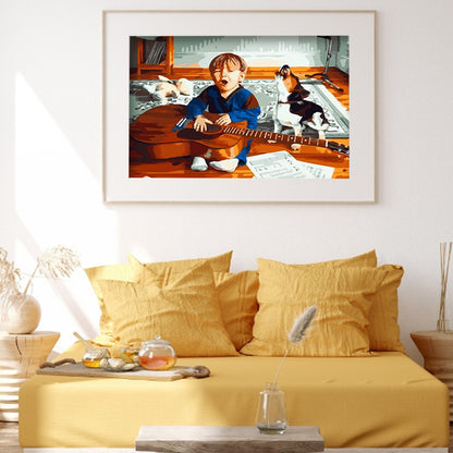 Boy - Full Round Drill Diamond Painting 40*30CM