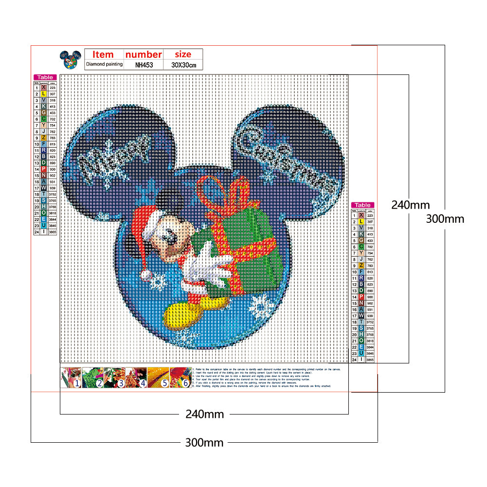 Cartoon Mouse - Full Round Drill Diamond Painting 30*30CM