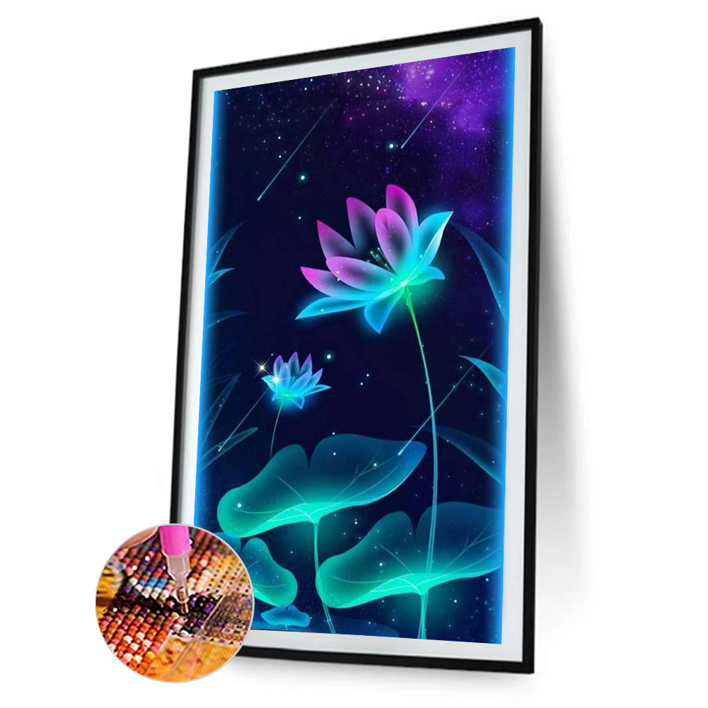 Transparent Flower - Full Round Drill Diamond Painting 40*70CM