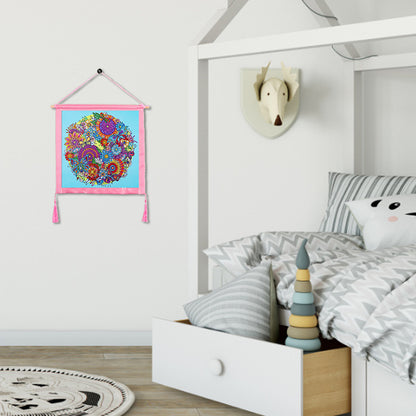 DIY Colorful Hanging Outer Frame for Diamond Painting Wall Art Framework