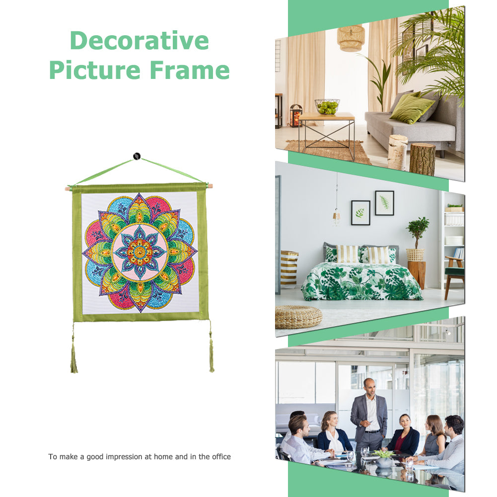 DIY Colorful Hanging Outer Frame for Diamond Painting Wall Art Framework